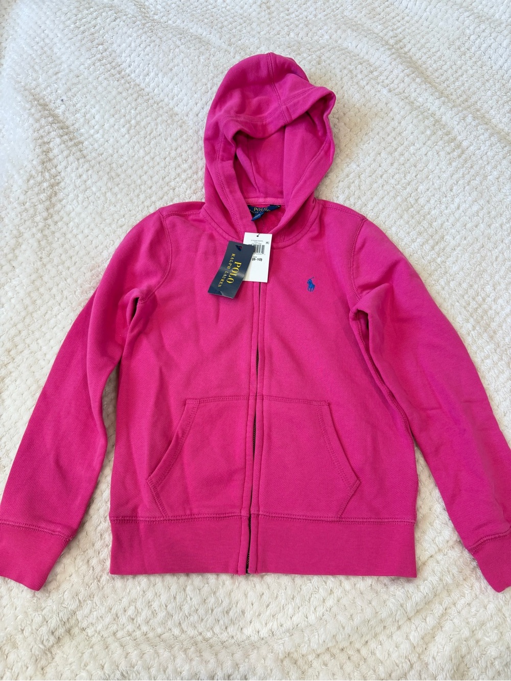Ralph Lauren Kids Hot Pink Zip-Up Hoodie